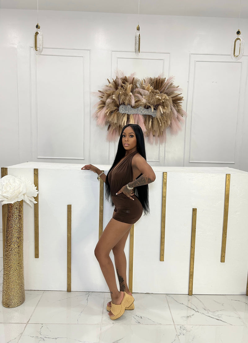 Roxi Romper (Brown)
