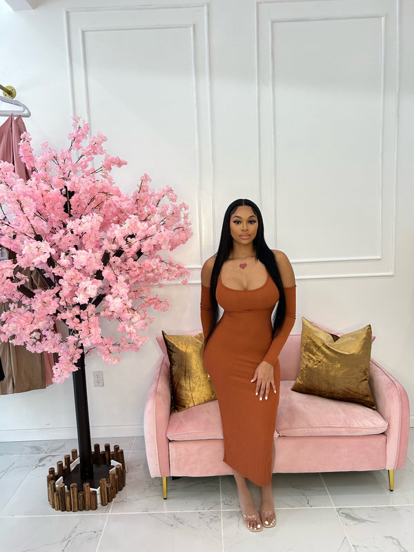 Lola dress rust
