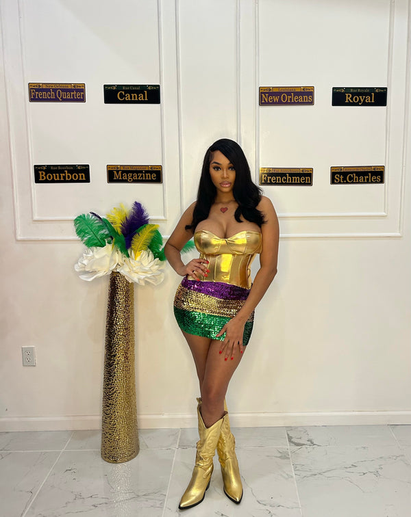 MARDI GRA TUBE TOP